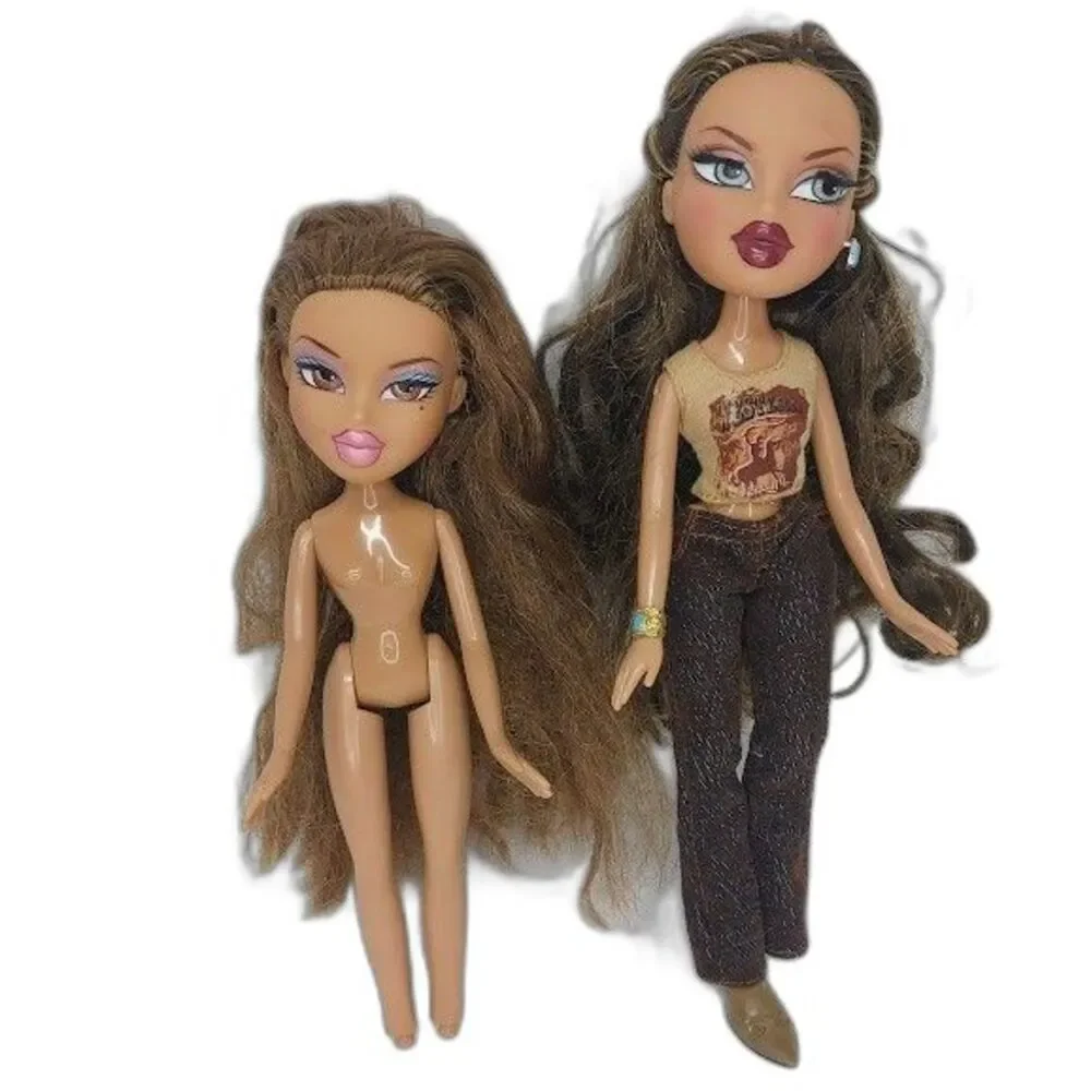 Bratz Wild Wild West Yasmin Doll Cowgirl 2001 & 2001 Yasmin Doll Nude 2
